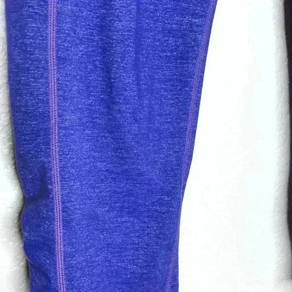 Athleta Purple Blue Heathered Cropped Leggings XS - Picture 3 of 9